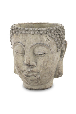 Budda A, osłonka na kwiaty głowa, wym.21x19x18cm