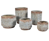 Fiore Blue osłonka prążki 1a, wym.18.5x18.5x23cm