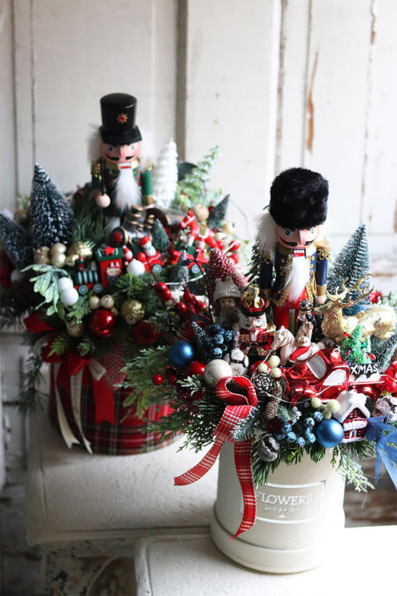 flowerbox świąteczny, Dziadek do Orzechów 2, wym.42x34cm