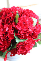 flowerbox welurowy z hortensjami, Hortenata, wym.40x34cm