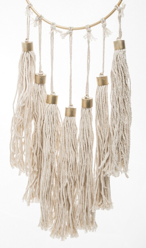 dekoracja ścienna Makrama / Łapacz Snów G, wym.55x15cm