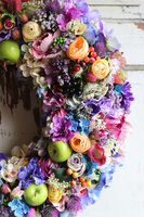 dekoracyjny tęczowy wianek, Ideal 2, śr.50cm 