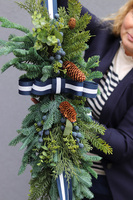 Marine Christmas Door, zawieszka świąteczna na drzwi dwustronna