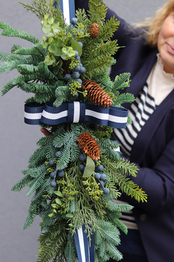 Marine Christmas Door, zawieszka świąteczna na drzwi dwustronna, dł.54/200cm