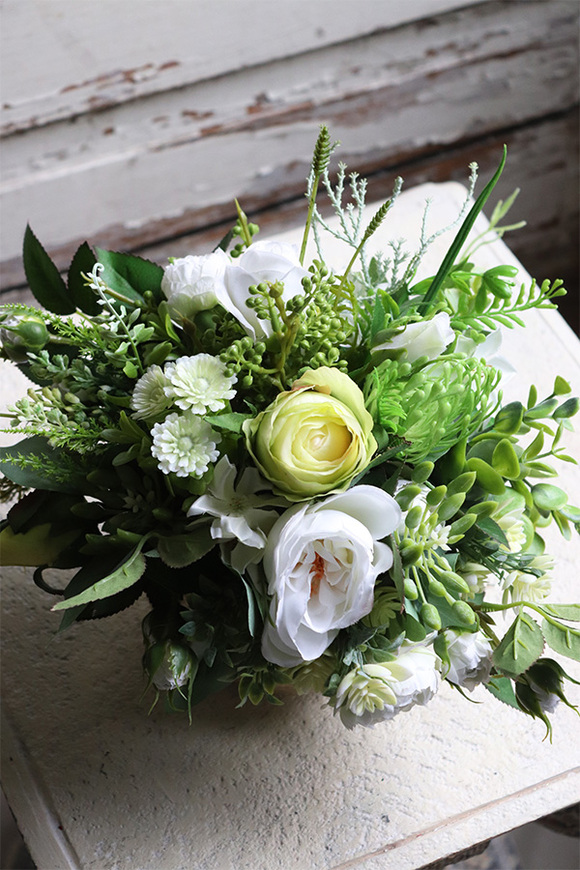 Goldita, kompozycja kwiatowa do naczynia klienta, wym.22x30cm