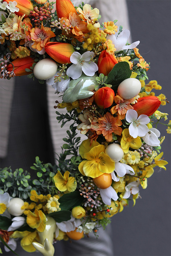 Trenata, stroik wielkanocny wianek