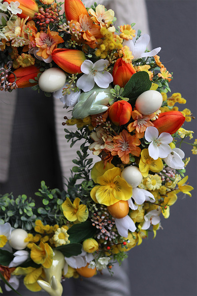 Trenata, stroik wielkanocny wianek