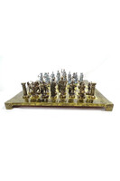 Łucznicy, ekskluzywne szachy mosiężne, wym.44x44cm