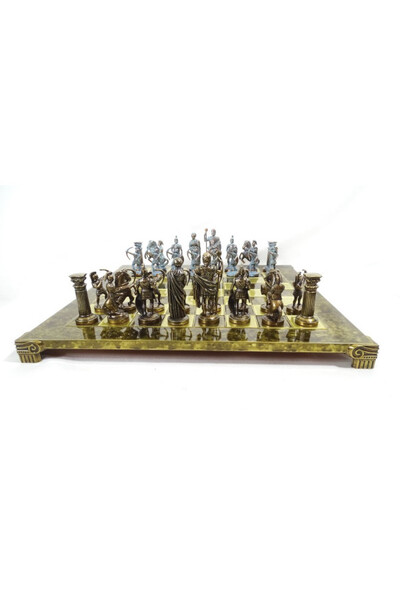 Łucznicy, ekskluzywne szachy mosiężne, wym.44x44cm