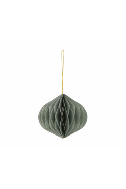 Boho Bączek, świąteczne papierowe bombki, szare, kpl.6szt, śr.10cm