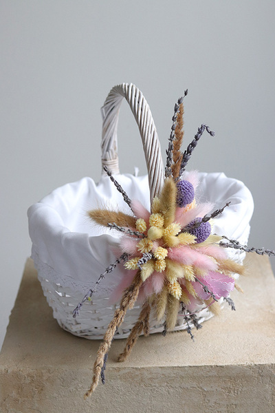 Słodko, dekorowany koszyczek wielkanocny, wys.24cm