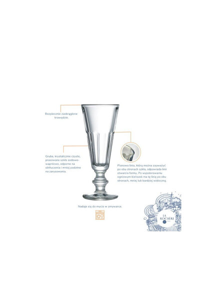 Perigord La Rochere, kieliszki do szampana