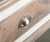 Bristol White komoda wąska ze szkłem