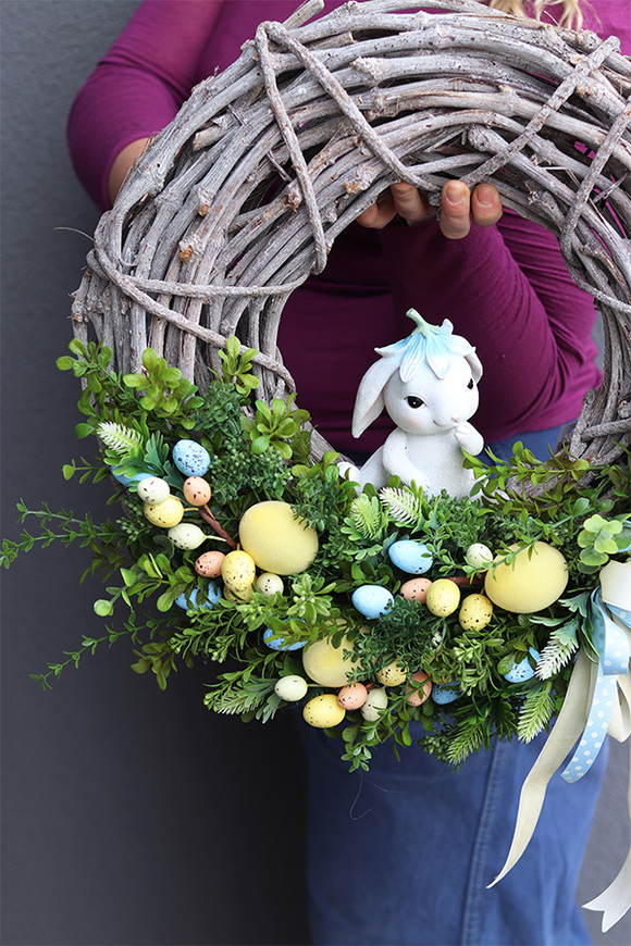 Sweetie Bunny, wielkanocny wianek z zajączkiem