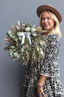 Letnie Upały, dekoracyjny wianek z suszem