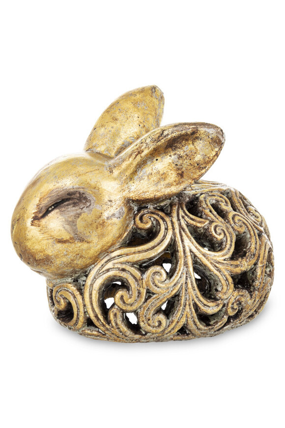 Bunny Gold wielkanocna figurka zając