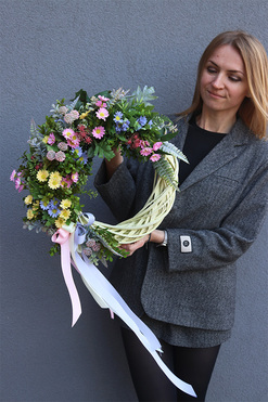 OD RĘKI Spring Decore, wiosenny wianek, rozp.46cm