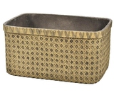 Boho, donica korytko miodowa A, wym.56x37x28cm