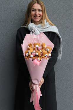 Teddy 4 Love, bukiet pluszowych misiów, wys.99cm