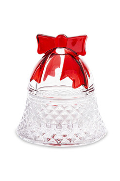 Dzwonek, dekoracyjny pojemnik amfora, wym.8x7.5cm