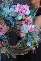 asymetryczny wianek dekoracyjny, Testarossa, śr.44cm 