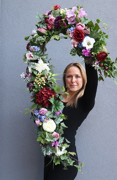 girlanda kwiatowa, Jussa, dł.100cm