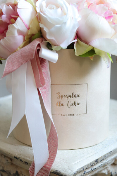 Cedite Peonies, flowerbox welurowy