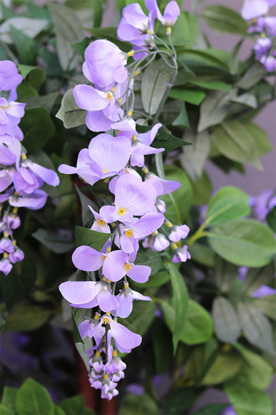 Wisteria Usagi Basket sztuczna roślina w koszu	
