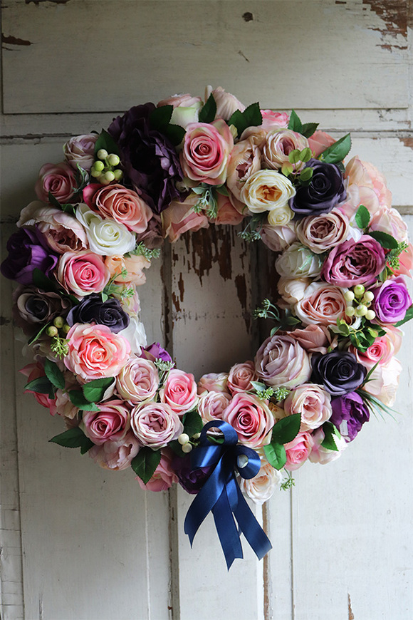 bardzo duży wianek na drzwi Leokadia 2, śr.50cm 