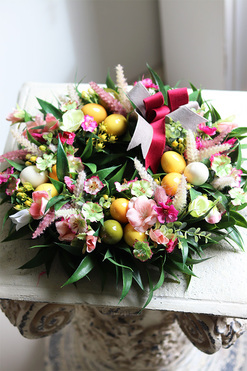 Retto 2, wielkanocny wianek z jajkami, śr.32cm 