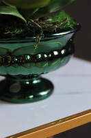 Greendeco Carrington Small, sztuczny storczyk w zielonym pucharze