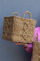 Bali Basket pleciony kosz osłonka z trawy morskiej