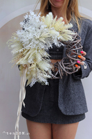 November Sun 2, asymetryczny wianek na drzwi boho