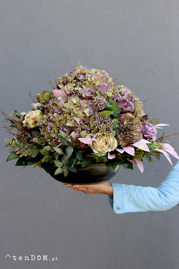 Mortario Hydrangea, komplet dekoracji nagrobnych