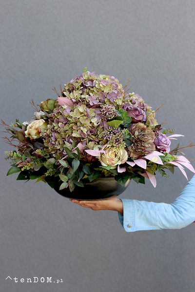 Mortario Hydrangea, komplet dekoracji nagrobnych