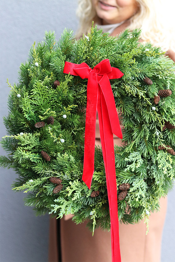 Deluxe World, bożonarodzeniowy wianek na drzwi