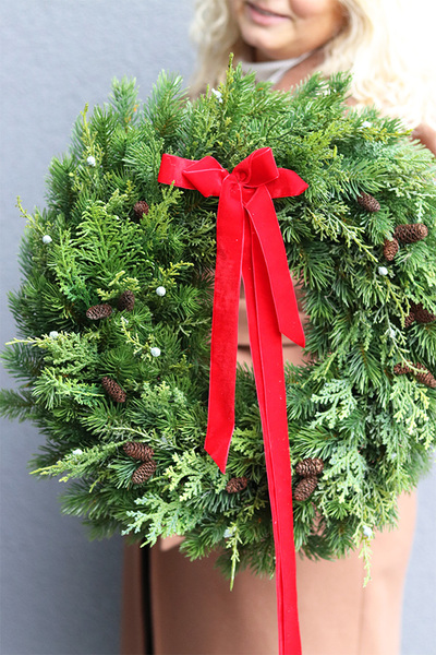 Deluxe World, bożonarodzeniowy wianek na drzwi