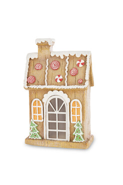 Piernikowa Hatka, świąteczny domek z piernika LED, G wys.35cm