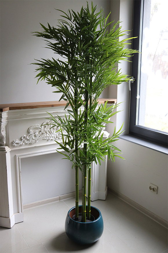 Bambus, sztuczna roślina w osłonce z tworzywa, wys.175cm