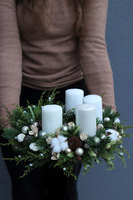 Krissa Nature, adwentowy wianek stroik z czterema świecami