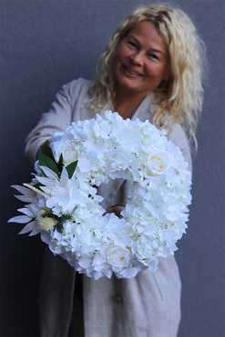 Bilano, komplet dekoracji nagrobnych, bukiet + wieniec