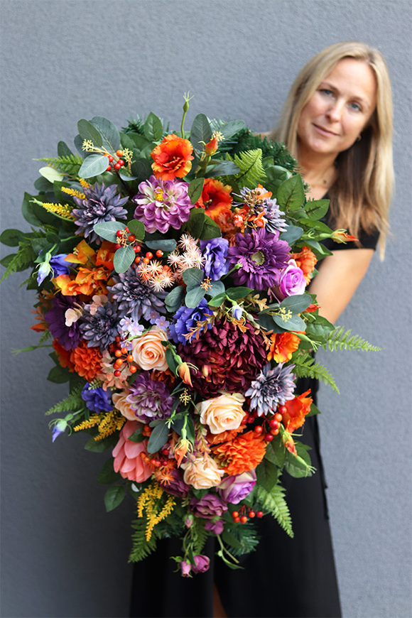 Jesień Życia, jesienna wiązanka nagrobna