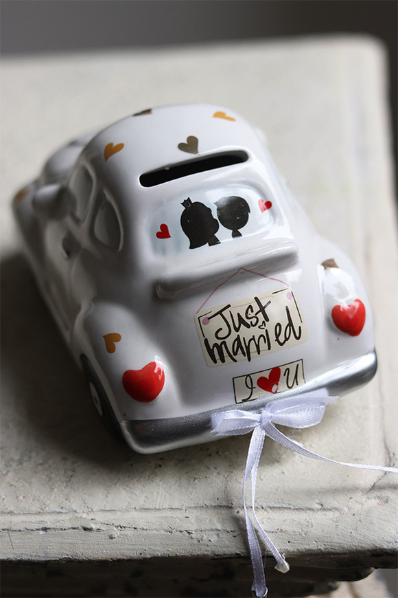 Wedding Day, skarbonka w kształcie autka