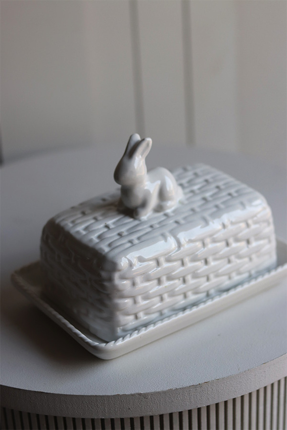  Easter Cottage, maselnica ceramiczna z zajączkiem