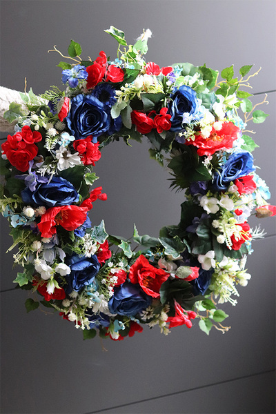 Barwy Mazowsza 2, wianek dekoracyjny na drzwi