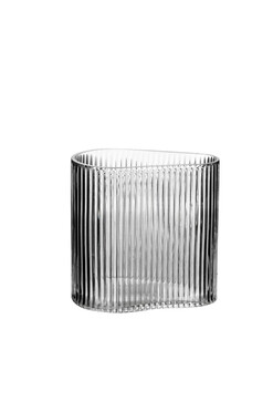 Igoe, szklany wazon ze wzorem, wym.19.5x11.5x19cm