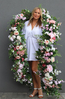 Malediwy Pink New, długa girlanda ze sztucznych kwiatów