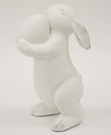 figurka zajączek z jajkiem, Bunny, wym.29.5x17.5x14cm