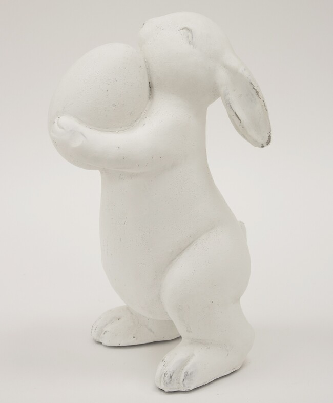 figurka zajączek z jajkiem, Bunny, wym.29.5x17.5x14cm