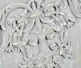 Grigio, stylowe lustro z ornamentem, wym.135x65x9cm